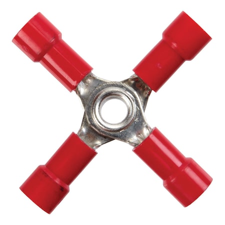 Jandorf Jandorf 22-18 Ga. Insulated Wire Terminal Butt Splice Red 2 pk 60933